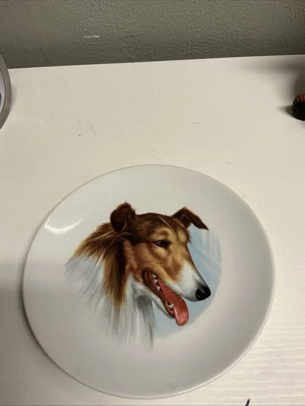 Small dish Golden Crown , Bavaria.Schumann Arzberg Germany collie / Sheltie